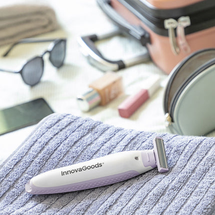 InnovaGoods Silskin Rechargeable Ladies' Shaver, LED Light, Cordless, 300 mAh