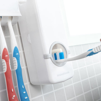 InnovaGoods Toothpaste and Automatic Soap Dispenser Set, Toothbrush Holder