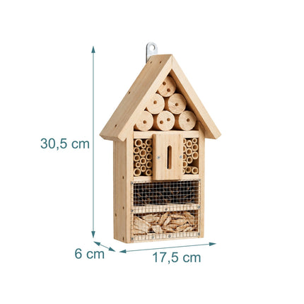 Insect Hotel Kit, 2-Pack, Fir Wood and Bamboo