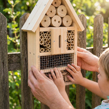 Insect Hotel Kit, 2-Pack, Fir Wood and Bamboo