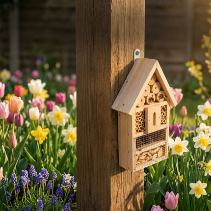 Insect Hotel Kit, 2-Pack, Fir Wood and Bamboo