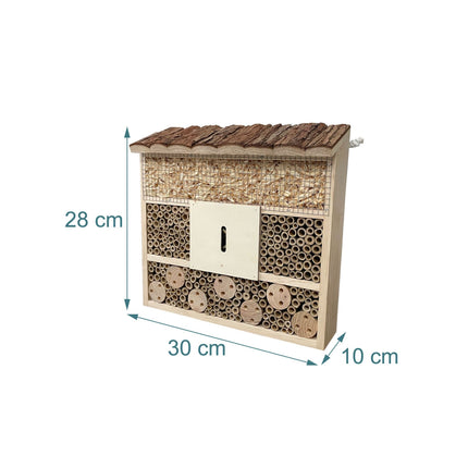 Insect Hotel, Wooden Butterfly & Bee Shelter