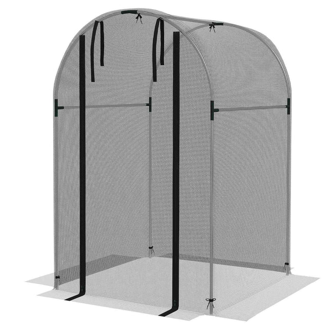 Garden insect protection net, HDPE, steel frame, 1.2x1.2M