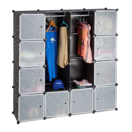 Insert system for wardrobe 12 compartments