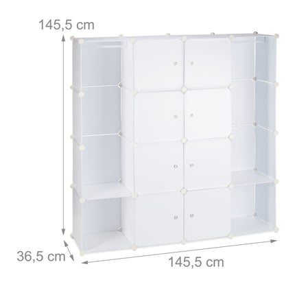 Insert system for wardrobe 12 compartments
