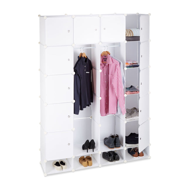 Insert system for wardrobe 18 compartments