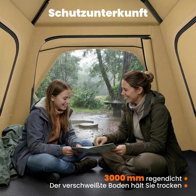 Instant pop-up tent, waterdicht, 2-3 personen, 240x240x160 cm