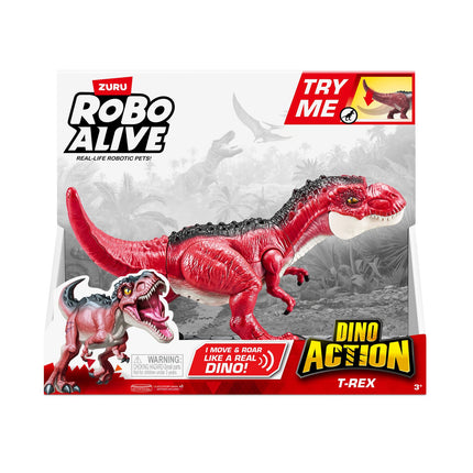 Interactive T-Rex Dinosaur Toy with Motion and Sound Features