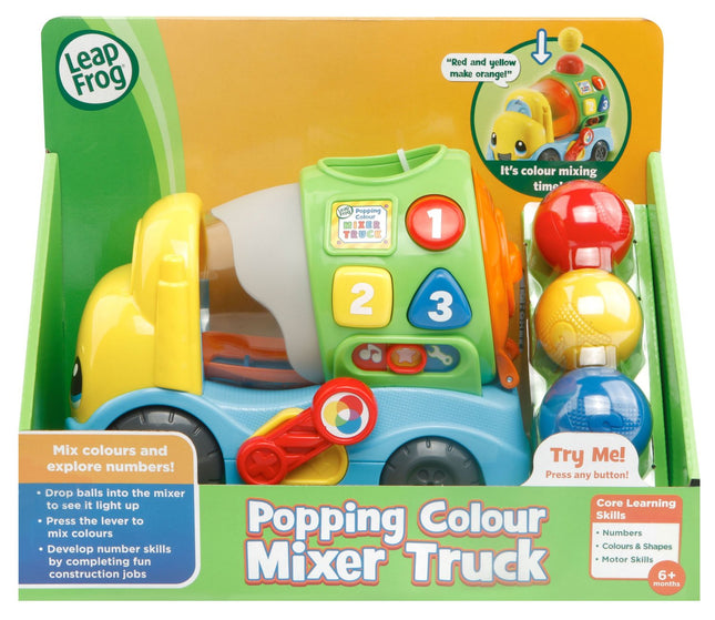 Interactive Toy Popping Color Mixer Truck for Kids
