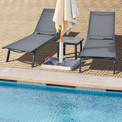 Interlocking Acacia Wood Deck Tiles, 12x12, 10-Pack