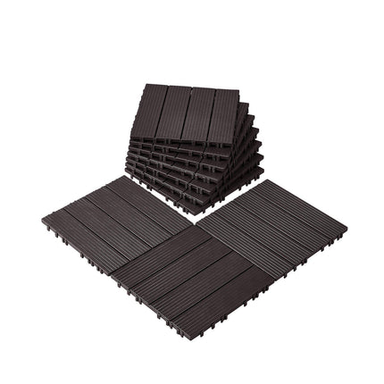Interlocking Deck Tiles, 10 Pack 12x12, Waterproof PP
