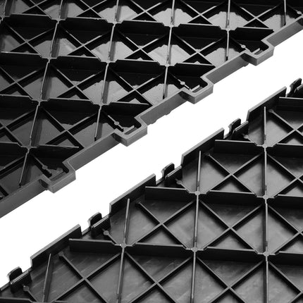 Interlocking Garage Floor Tiles 12 x 12, 50-Pack, Black