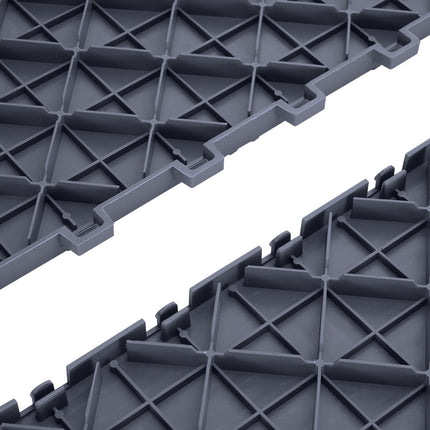 Interlocking Garage Floor Tiles 12x12, 50-Pack, Gray