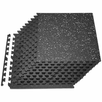Interlocking Gym Floor Mats Set, 12 Pcs, 14 mm EVA