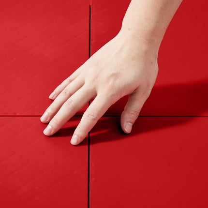 Interlocking Hockey Training Tiles, 12x12 in, 8-Pack Red
