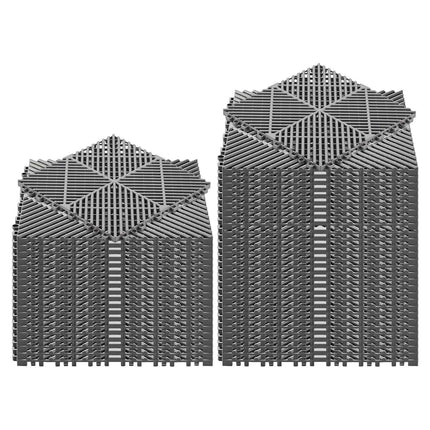 Interlocking PP Drainage Floor Tiles, Non-Slip, 50 Pack