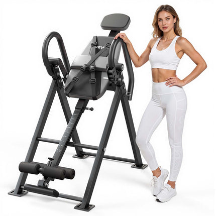 Inversion Table, 136 kg Capacity, Foldable Carbon Steel