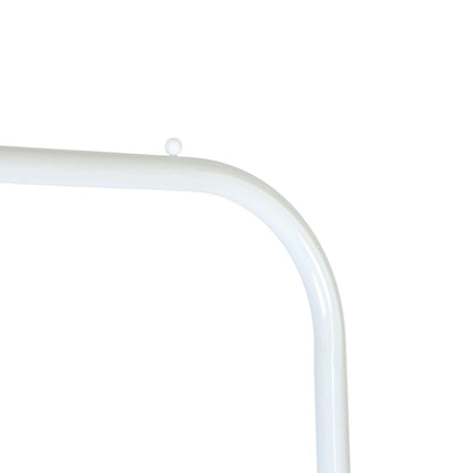 Iron Coat Rack with 2 Bars and Shelf