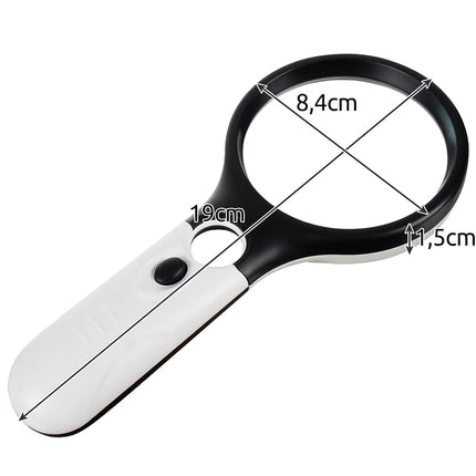 Izoxis 22670 LED-illuminated magnifier