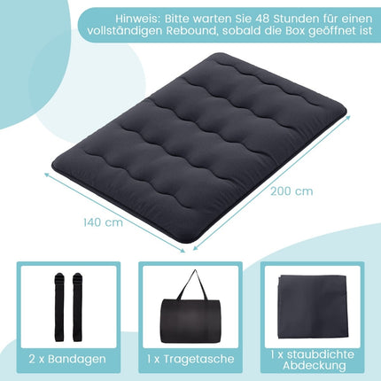 Japanese Futon Mattress, Washable Cover, 140x200 cm
