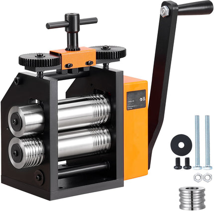 Jewelry Rolling Mill 75mm, 3-in-1, 0.03–6.5mm