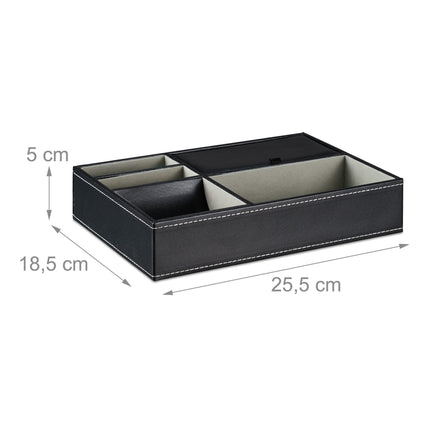 Jewelry compartment in leather look