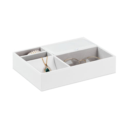 Jewelry compartment in leather look