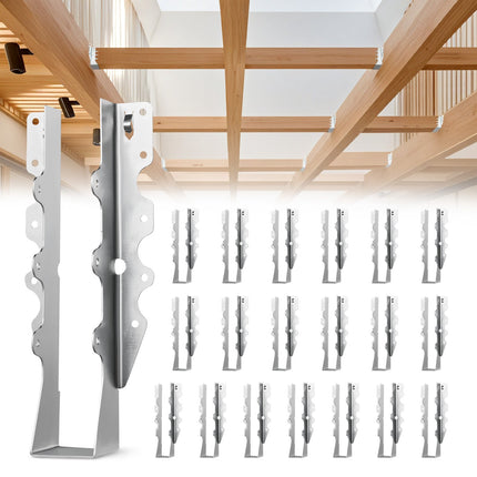 Joist Hangers, 50-Pack, 40x38x199 mm, Rust-Resistant