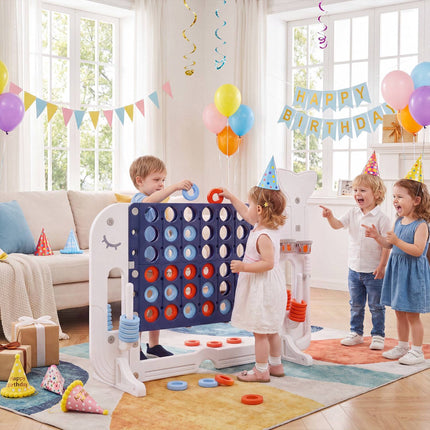 Jumbo 4-in-1 Connect Game Set with Ring Toss and Cup Holders