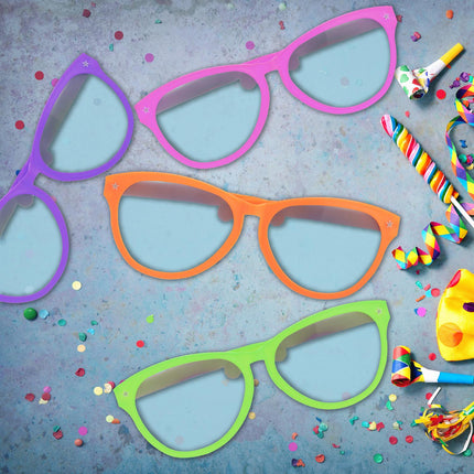 Jumbo Party Glasses – Extra-Large Blue Tinted Lenses