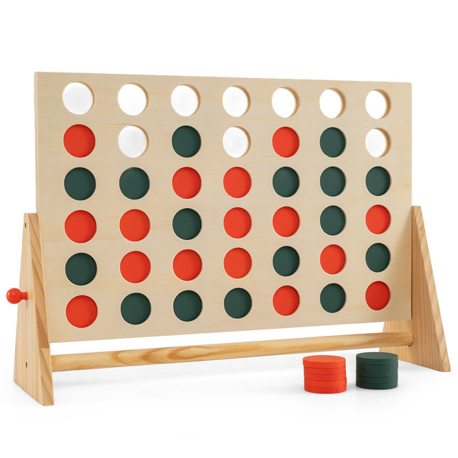 Jumbo Wooden Connect 4 Game with 42 Pieces