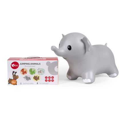 Jumping Animal Toy - Elephant, Soft, Interactive, Fun