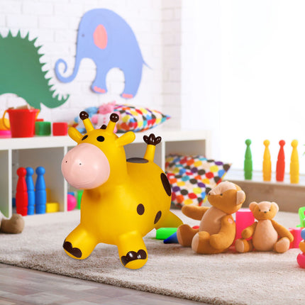 Jumping animal giraffe