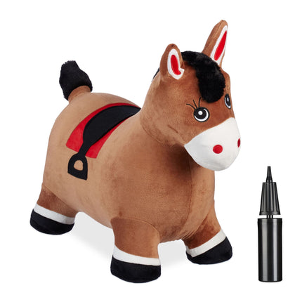 Jumping horse with cap