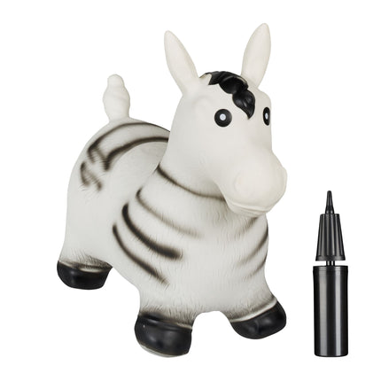 Jumping zebra
