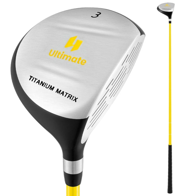 Drewniana piłka golfowa Junior Golf Fairway #3, trzonek z włókna szklanego 34" (RH)
