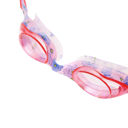 Junior Swimming Goggles, Pink Flowers Design