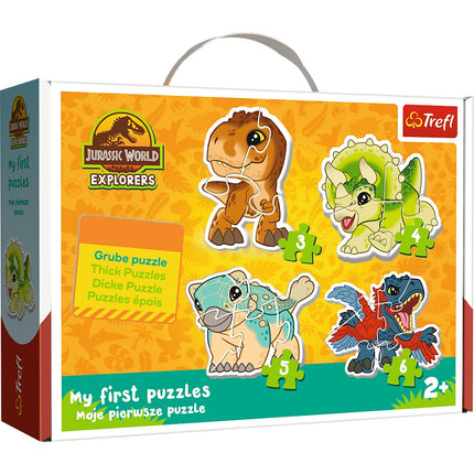 Jurassic World Baby Puzzle Set, 12 Pieces, Fun Learning Activity