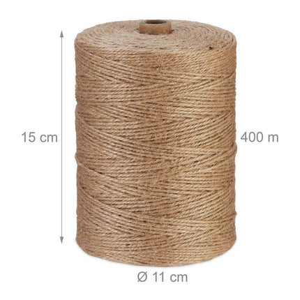 Jute cable 2 mm x 400 m