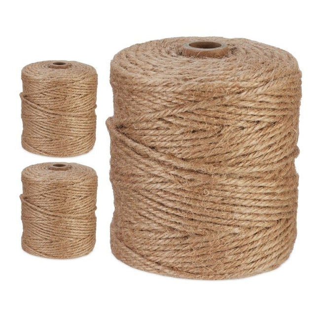 Jute cable 3 mm x 100 m set of 3
