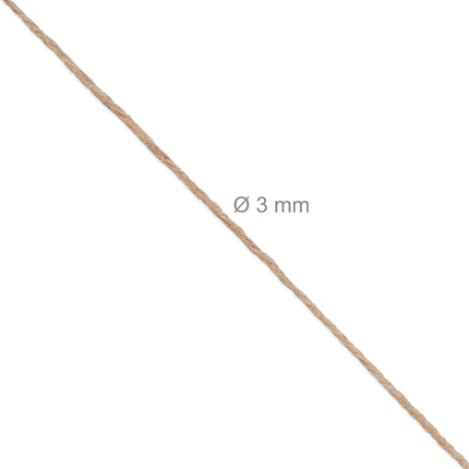 Jute cable 3 mm x 300 m set of 2
