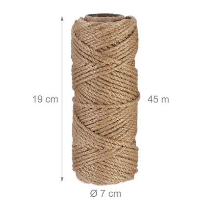 Jute cable 4 mm x 45 m set of 2