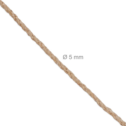 Jute cable 5 mm x 50 m set of 2