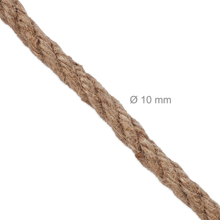 Jute rope 10 mm x 10 m set of 2