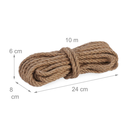 Jute rope 8 mm x 10 m set of 3