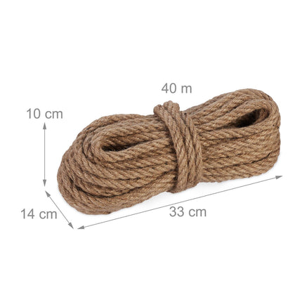 Jute rope 8 mm x 40 m