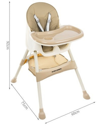 KRUZZEL feeding chair - beige
