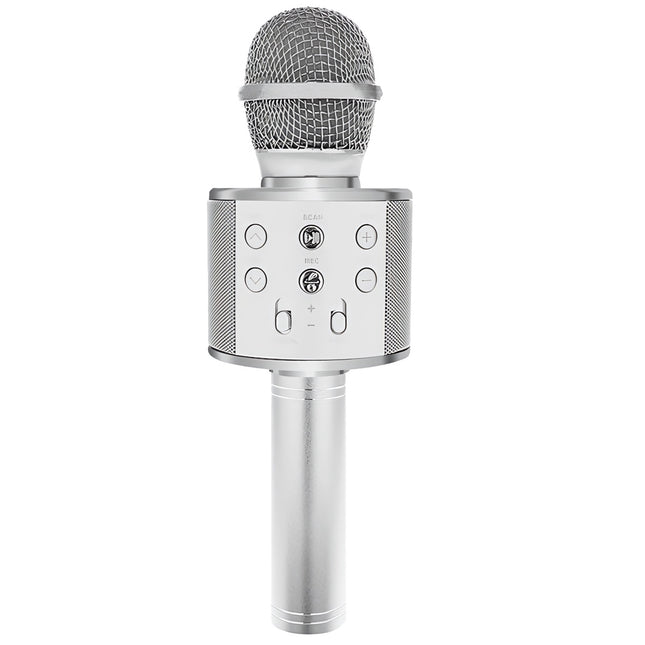 Karaoke microphone - silver Izoxis 22188