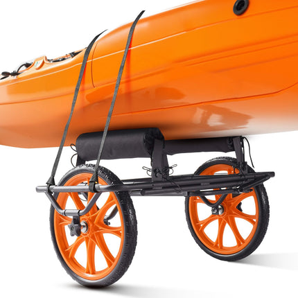 Kayak Cart 330 lb Capacity, 15 in Solid Tires, Kickstand