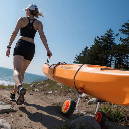 Kayak Cart Dolly, 250 lb Capacity, 7.5 in Solid Tires